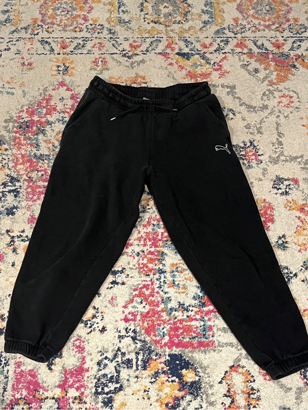 Puma Black Women’s Jogger Sweatpants with Drawstring